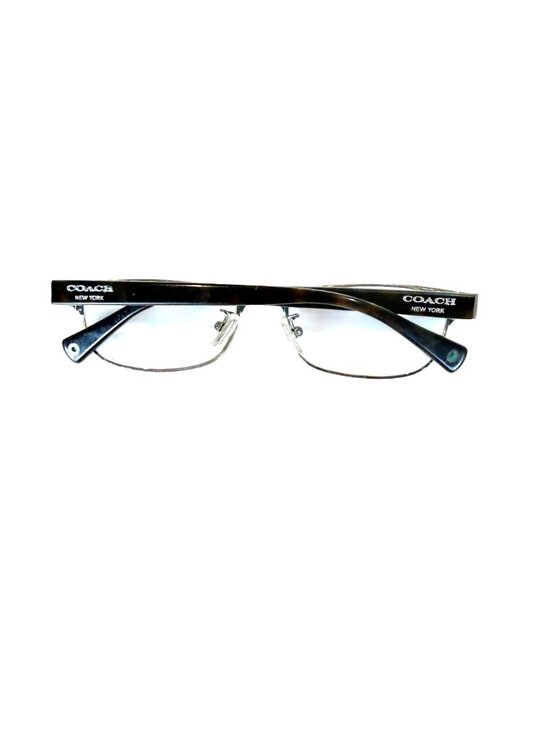Coach HC5033 Alyson Frames Only Eyeglasses Satin Silver Frame Teal Black Arms